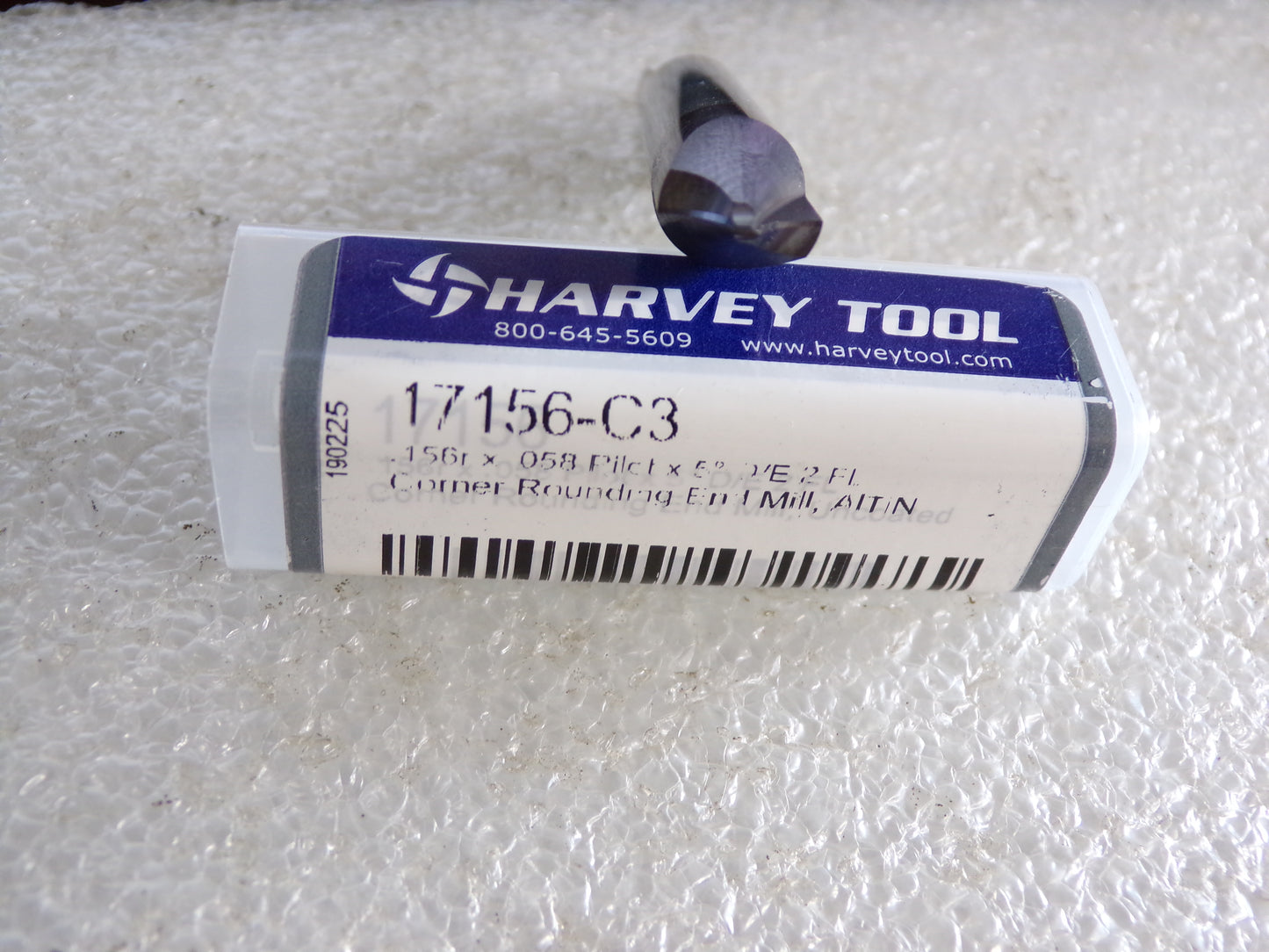 Harvey Tool Corner Rounding End Mill, Solid Carbide, Radius: 5/32 (0.1560) Diameter: 3/8 (0.375), Double End (CR00546-WTA14)