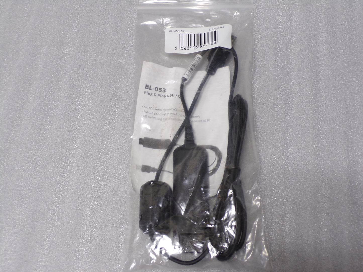 JPL USB/Jabra GN Quick Disconnect Bottom Lead Cable With Universal Connection Lead Black BL-053+GN (CR00614-WTA15)