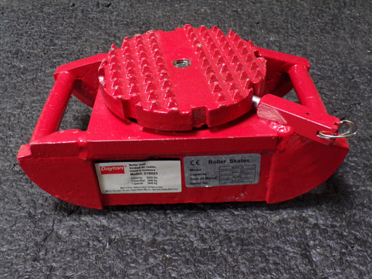 DAYTON Machine Roller, 8,000 lb Load Capacity, 10 1/2 in x 5 3/4 in x 4 3/4 in (CR00666-WTA17)