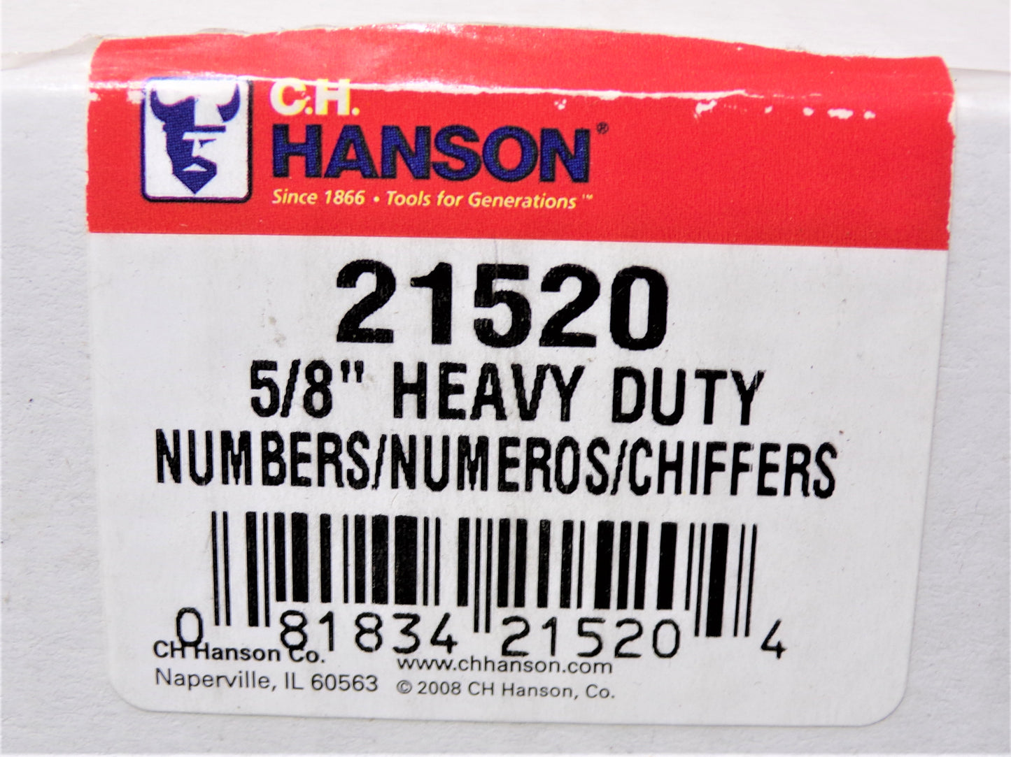 C.H. Hanson 9 Piece, 5/8" Character Steel Stamp Set (CR00714-WTA19)