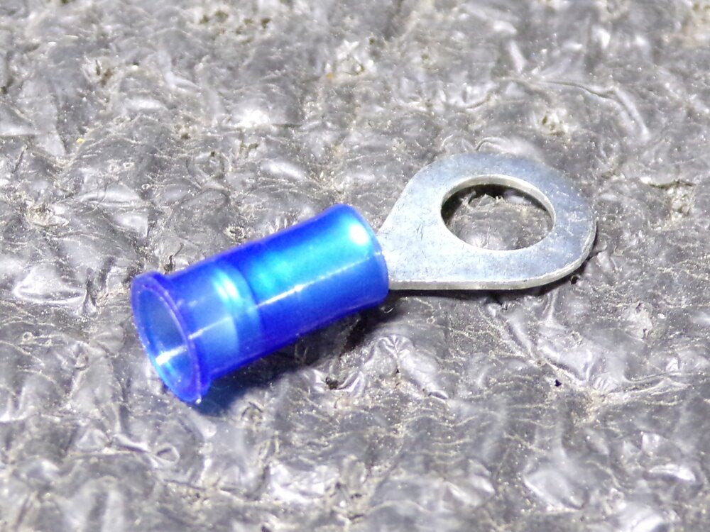 3M Ring Terminal, Blue Nylon, Brazed Seam, 16 to 14 AWG, 1000 PK (SQ3787198-WT12)