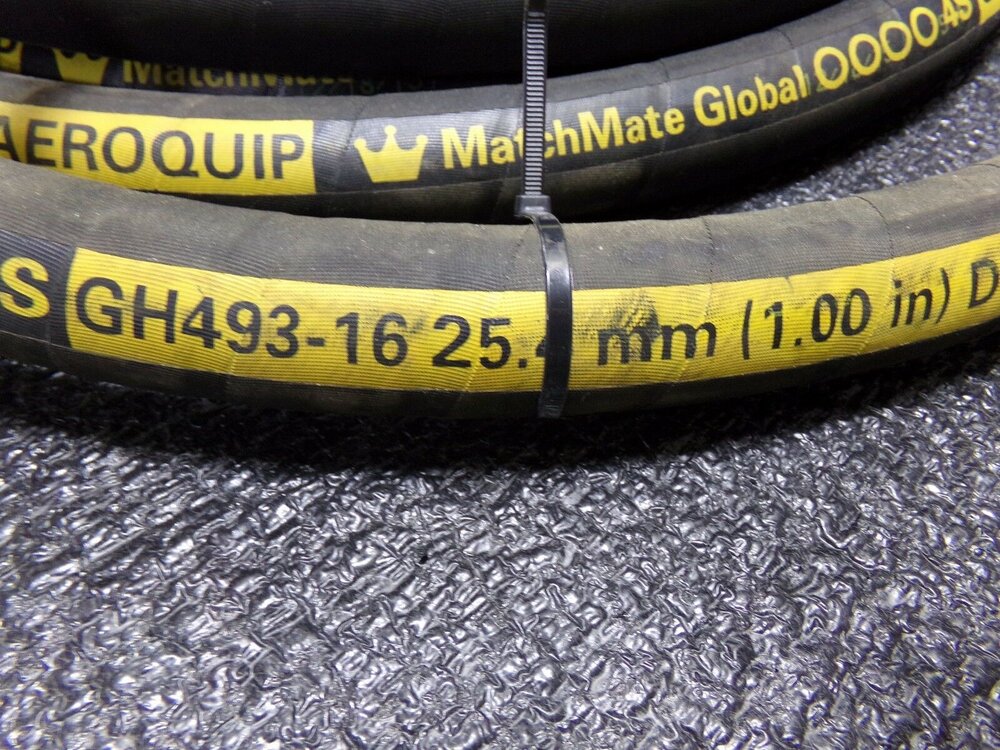 EATON AEROQUIP Hydraulic Hose, 25', Max. Working Pressure @ 70 F 5100 psi, Hose Inside Dia. 1", GH493-16 (SQ1417475-WT28)