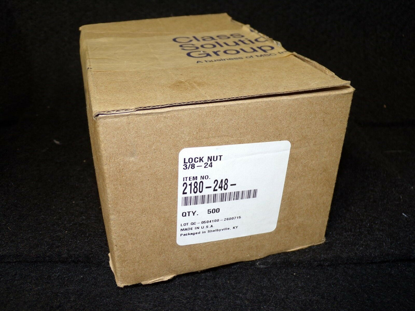 3/8"-24 Lock Nut Stainless Steel QTY-500 2180-248 (183379426219-Y35)