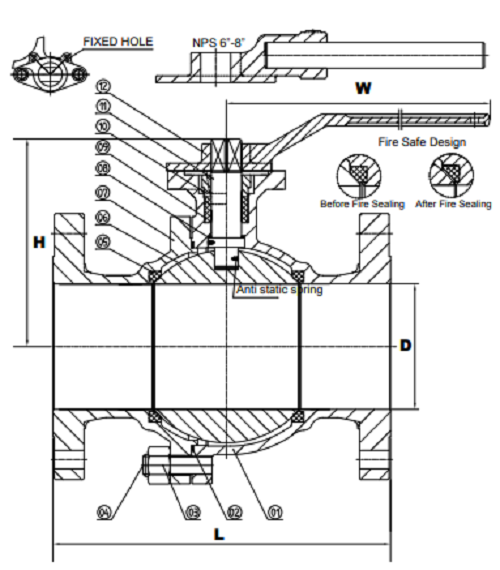 4 Evergreen Valve Co. WCB 150# Cast Steel Floating Ball Valve 4 Inch (SQ4405701-WT39)