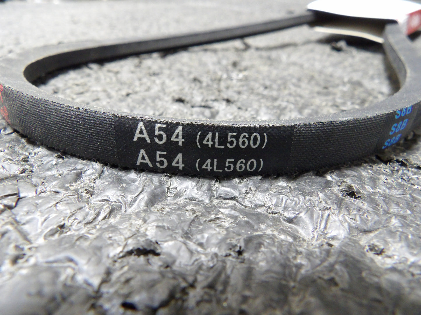 Supco V-Belt: 4L, 4L560, 1 Ribs, 56 in Outside Lg, 1/2 in Top Wd, 5/16 in Thick (CR00783-WTA22)