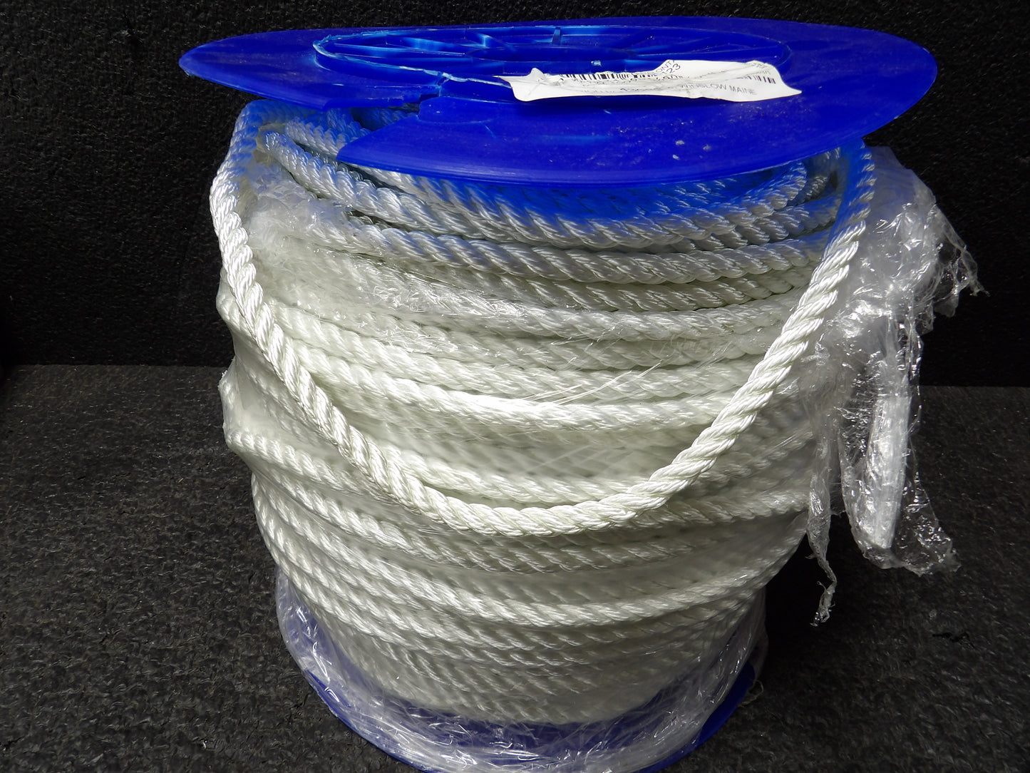 Nylon Rope: 3/8 in X 600 ft., White, 379 lb Working Load Limit, Twisted, All Purpose (CR00792-WTA25)