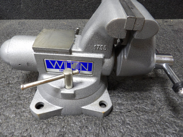 WILTON 1755 Combination Vise: 5 1/2 in Jaw Width, 5 in Max. Opening, Serrated, Swivel (CR00808WTA24)