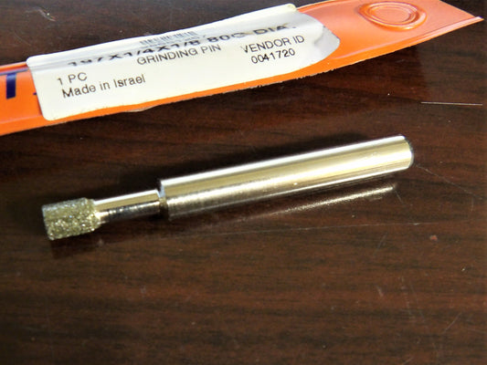 VALUE COLLECTION  Grinding Pin; Abrasive Head Diameter: 0.197 ; (Inch): 13/64 ; Material: Diamond ; Grade: Medium ; Grit: 80 ; Shank Dia.: 1/8 (CR00817-WTA23)