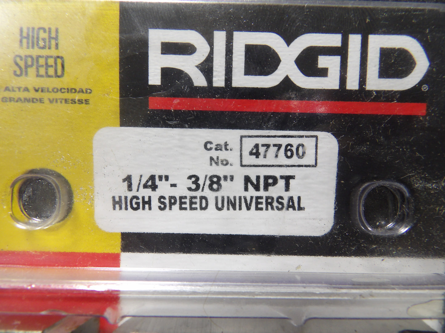 RIDGID  1/4-18 - 3/8-18 NPT Thread, 12° Hook Angle, Right Hand, High Speed Steel Pipe Chaser (CR00820-WTA23)