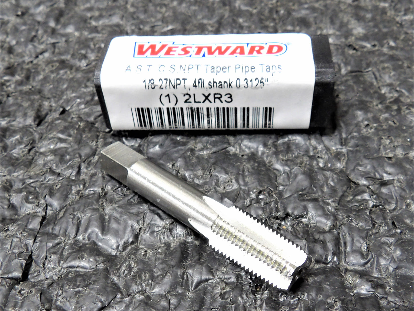 WESTWARD Pipe and Conduit Thread Tap: 1/8"-27 Thread Size, 3/4 in Thread Lg, 2 1/8 in Overall Lg (CR00849-WTA26)