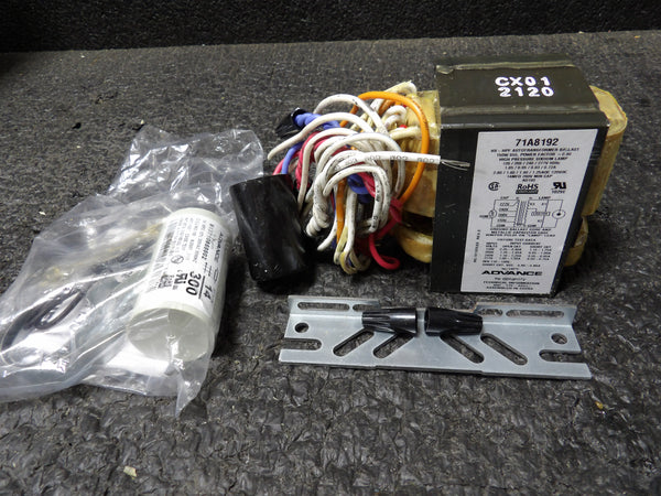 ADVANCE HID Ballast Kit: 150 W Max. Bulb Watts, Pulse, 120 to 277V AC, ANSI Code S55 (CR00866WTA27)