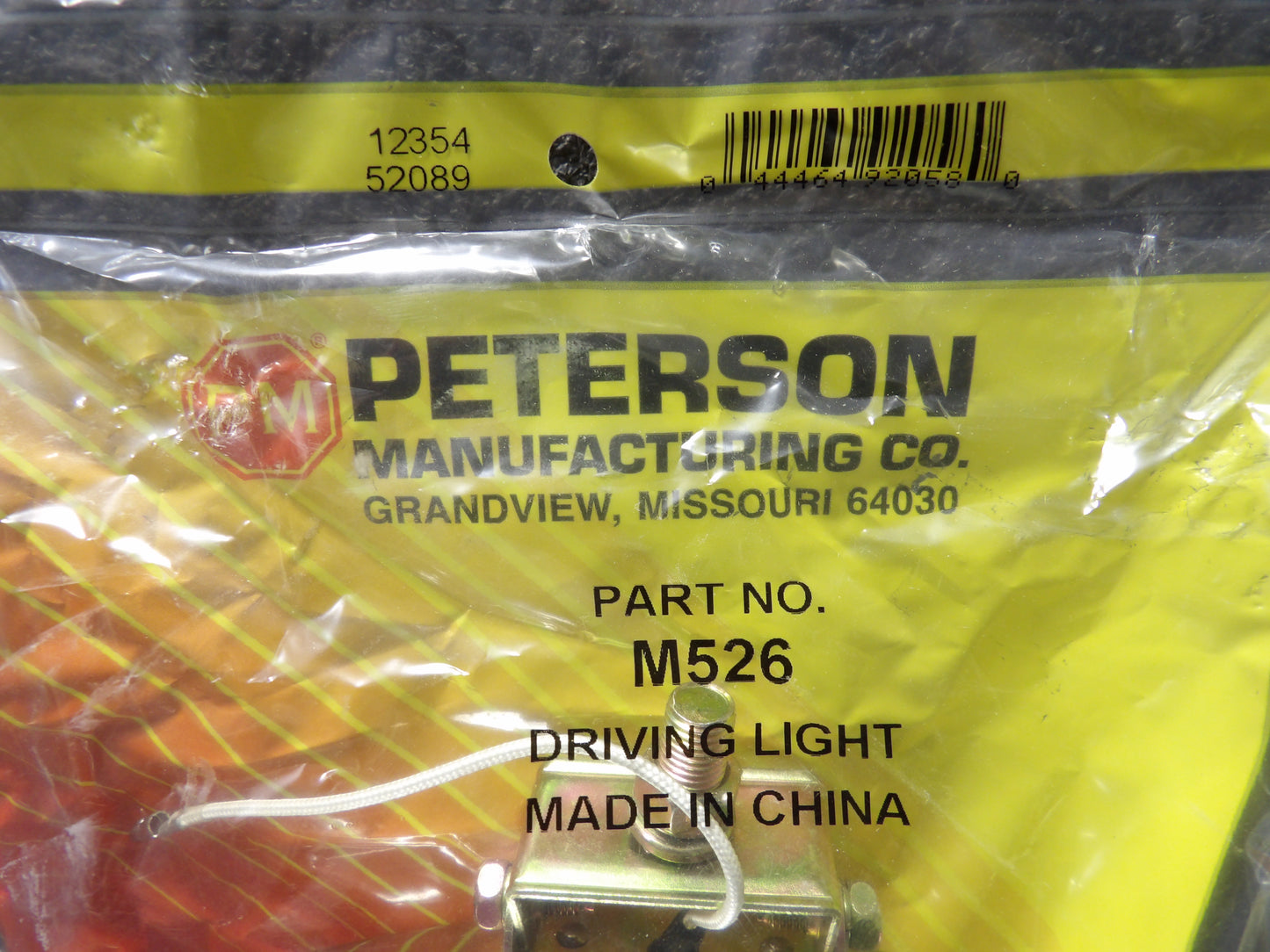 Peterson M526  Halogen, Driving Light, Clear, Chrome, Lx, 6.375″X3.5″ (CR00878-WTA30)