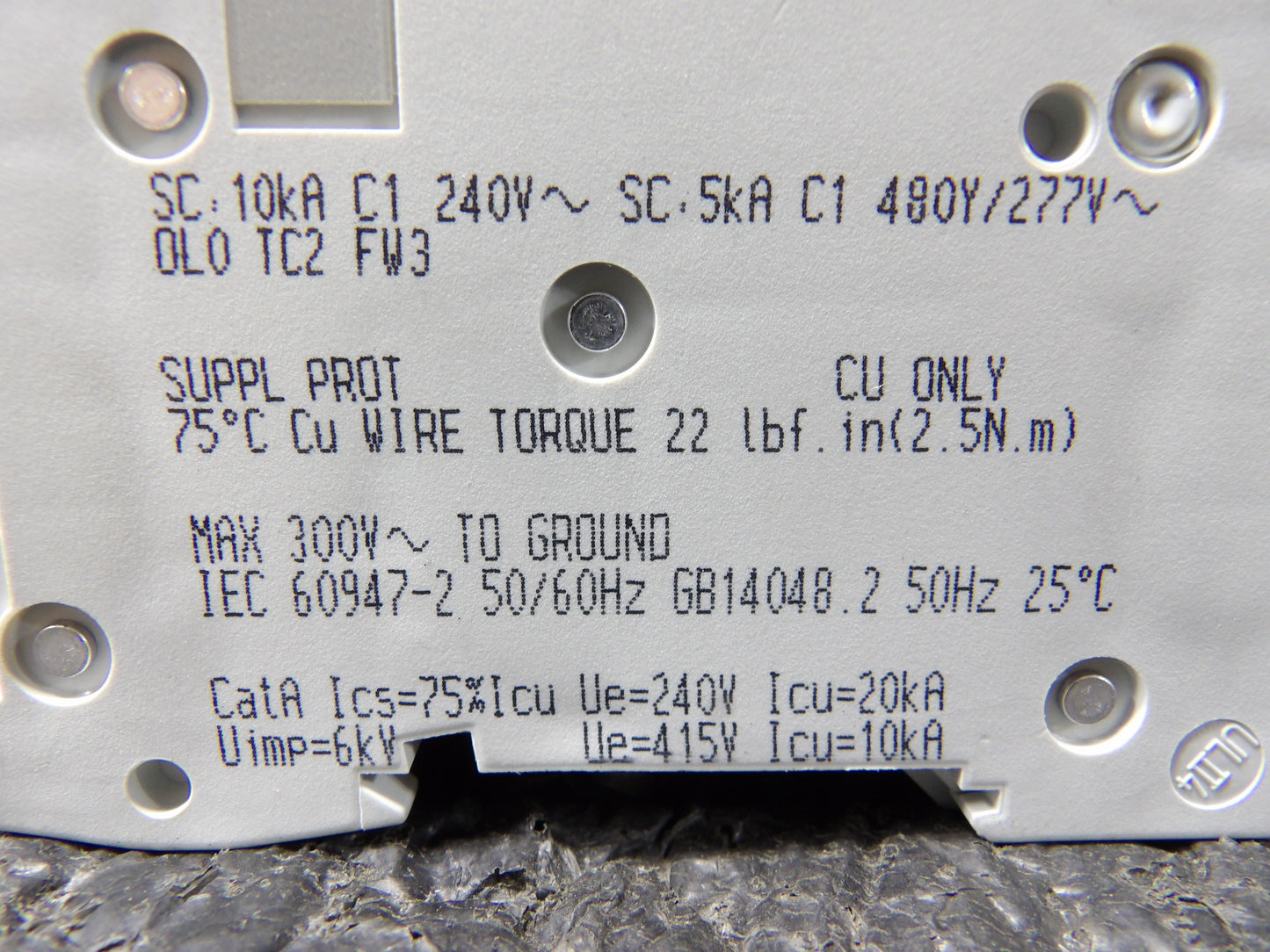 SCHNEIDER ELECTRIC  13 Amp, 480Y/277 V, 3 Pole, DIN Rail Mount Miniature Circuit Breaker MG24467 (CR00884-WTA30)