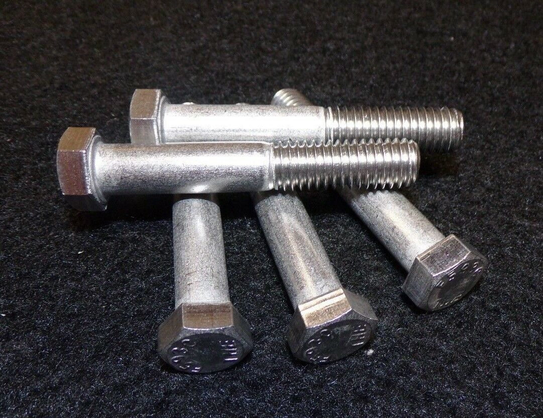 304 Stainless Steel 7/16-14 X 2-3/4 Hex Head Cap Screws PK-5 24K903 (183262212740-2F22 (A))
