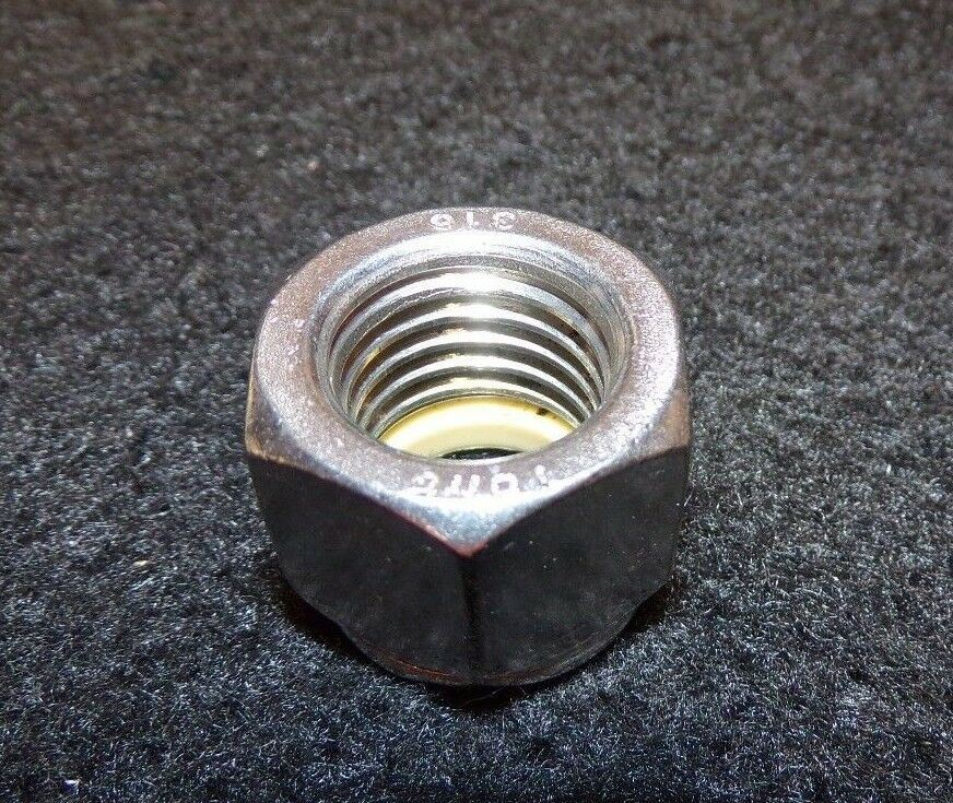 316 Stainless Steel Lock Nut Nylon Insert 3/4"-10 1WY67 (183262439795-2F24 (D))