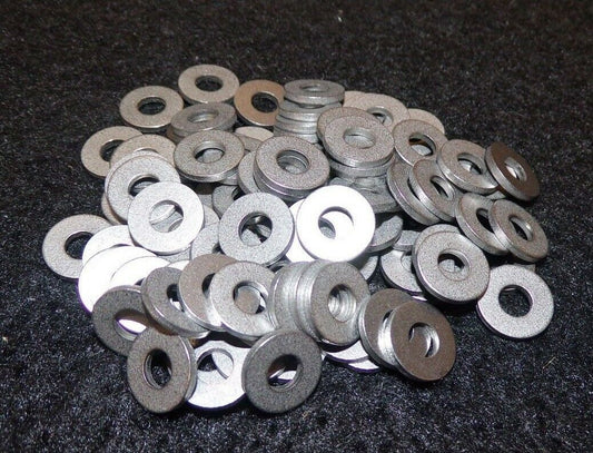 #10 USS (3/16 Type A) 1/4" ID 9/16" OD 3/64" Thick Flat Washer Plain 100 PACK (183270950860-2F22 (C))