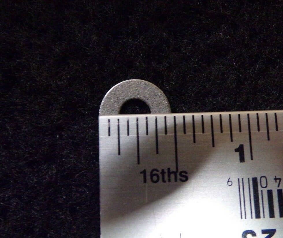 #10 USS (3/16 Type A) 1/4" ID 9/16" OD 3/64" Thick Flat Washer Plain 100 PACK (183270950860-2F22 (C))