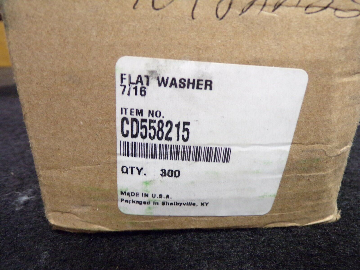 7/16" Flat Washer Steel 70982285 QTY-300 (183280509049-2F22)