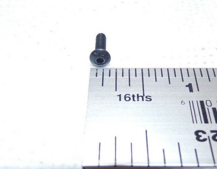 #4-40 X 3/8" Button Head Socket Cap Screws Alloy Black QTY-100 (183287196185-2F22 (E))