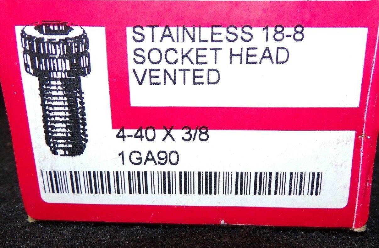 #4-40 x 3/8" Socket Head Cap Screw 18-8 Stainless Steel 1GA90 QTY-5 (183320694977-2F23 (F))