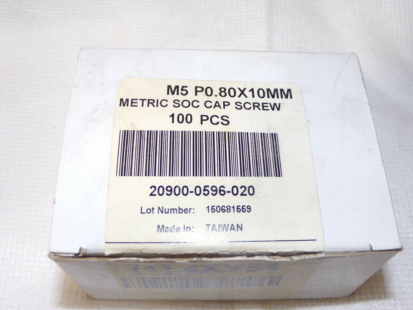 M5-0.80 x 10mm Socket Head Cap Screws Black Oxide QTY-100 4XY54 (183330481869-2F23 (G))