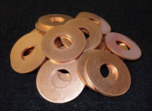Copper Flat Washers 3/4" I.D X 2" O.D 38896 QTY-25 (183333890962-2F48)