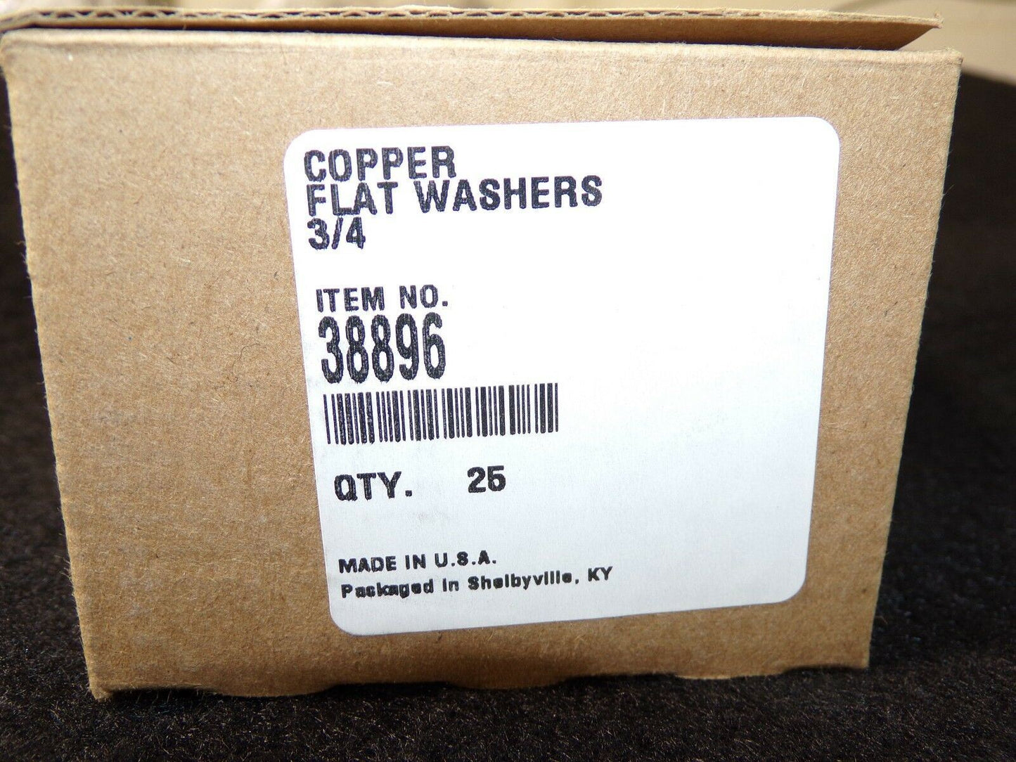 Copper Flat Washers 3/4" I.D X 2" O.D 38896 QTY-25 (183333890962-2F48)