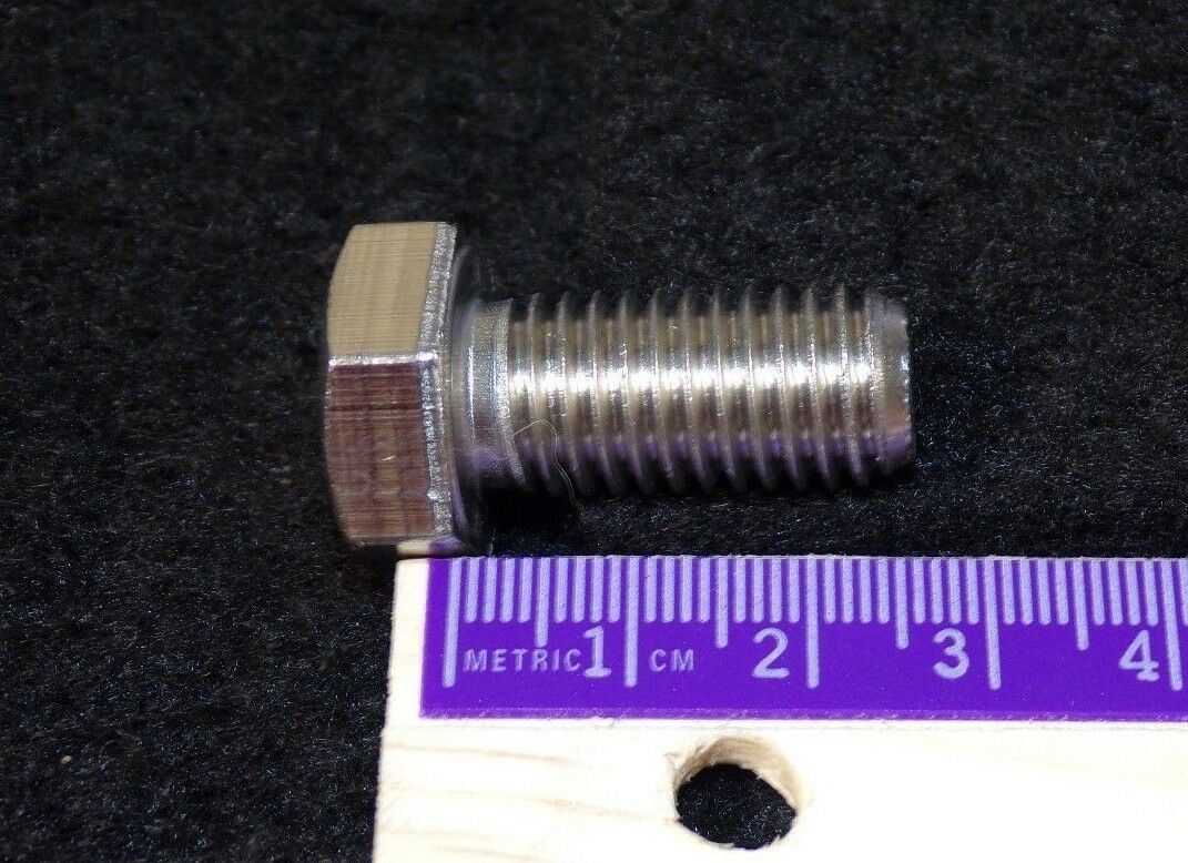M12 x 25mm Hex Head  Screws A2 Stainless Steel FN02707 QTY-10 (183335696339-2F19 (C))