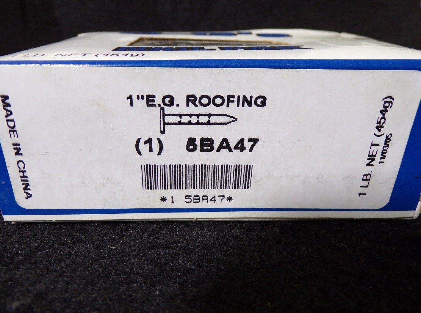 1" E.G. Roofing 5BA47 QTY-1lb (183357420496-WTA10(B))