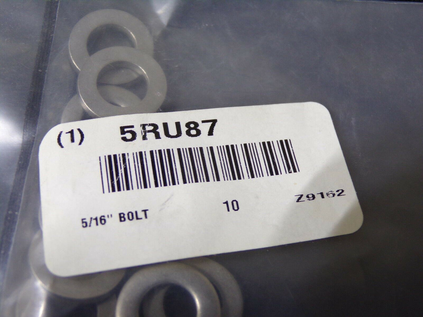 5/16" x 5/8" O.D. Thick Flat Washer 18-8 Stainless Steel QTY-10 5RU87 (183371490683-WTA10(A))