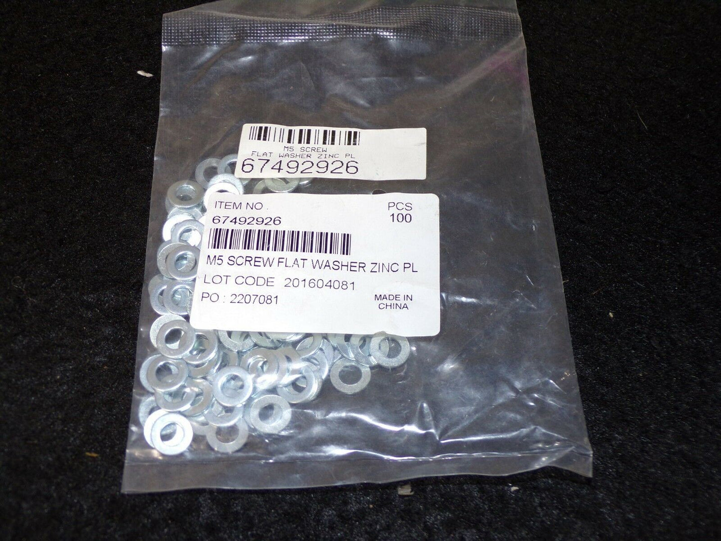 M5 Screw Thick Flat Washer Zinc QTY-100 67492926 (183403979547-Y13 (C))