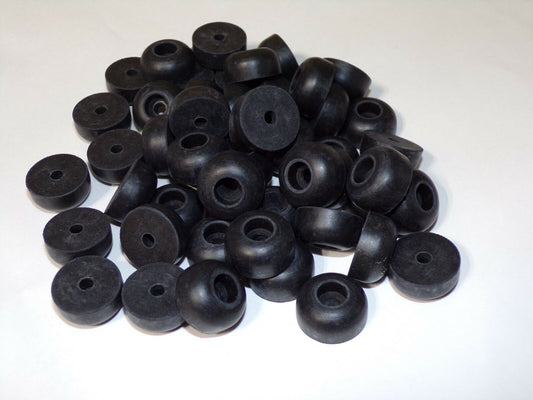 5/16 Thread x 3/8" High Rubber Bumpers Recessed QTY-50 32827925 (183405357075-Y13 (D))