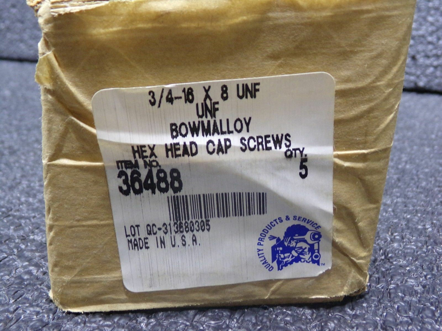 BOWMALLOY HX HD CAP SCR 3/4-16 X 8 Grade 9 5pk (183640619736-WTA29)