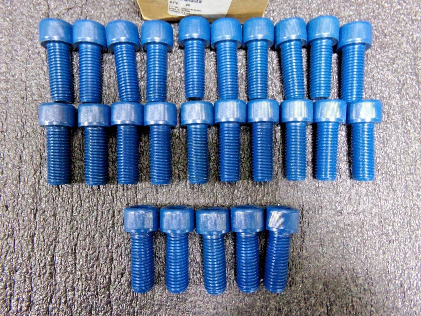 3/4"-10 x 2", Socket Allen Head Cap Screw, Blue Teflon Alloy Steel, 25PK (183642325887-WTA36)