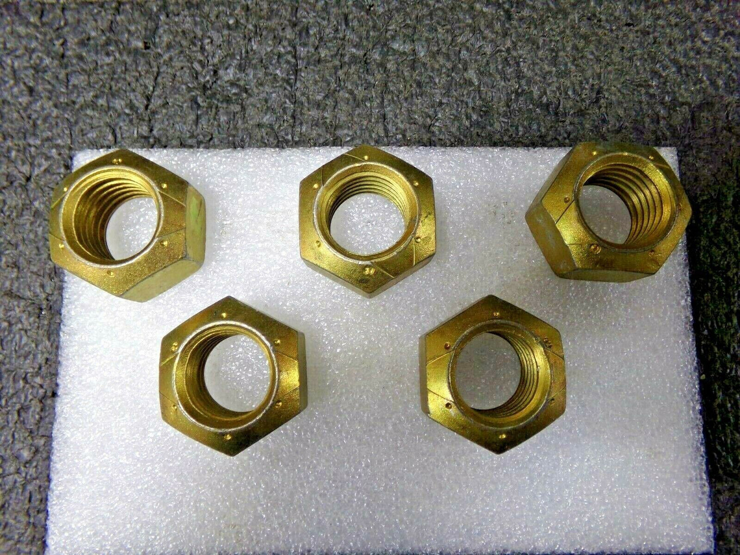 5pk, FABORY 1-1/8"-7 Top Lock Nut, Zinc Yellow Finish, Grade C Steel, Right Hand, IFI-100 (183778602909-NBT04)