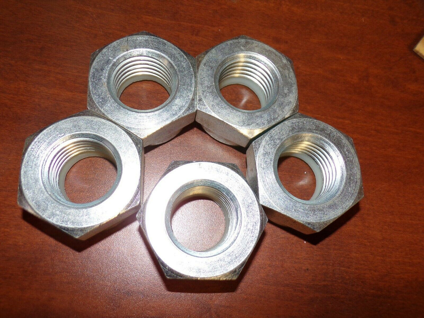 1-1/2"-6 Grade 2 Zinc Plated Finish Steel Nylon Insert Lock Nut, 5 pk. (183785582454-NBT12)