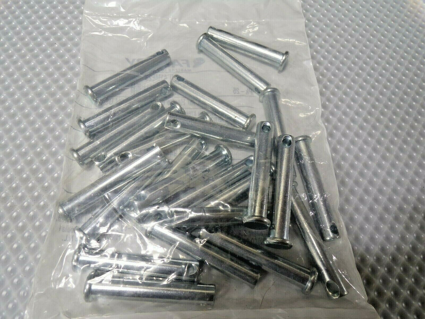 25pk, FABORY Free Cutting Steel Clevis Pin, 5/16" L, 5/16" Dia., (183787881246-NBT17)