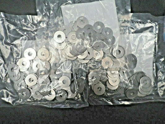 LOT OF (150) FABORY FENDER WASHERS, 1/4" x 7/8" OD, 316 SS (183845841599-NBT34)