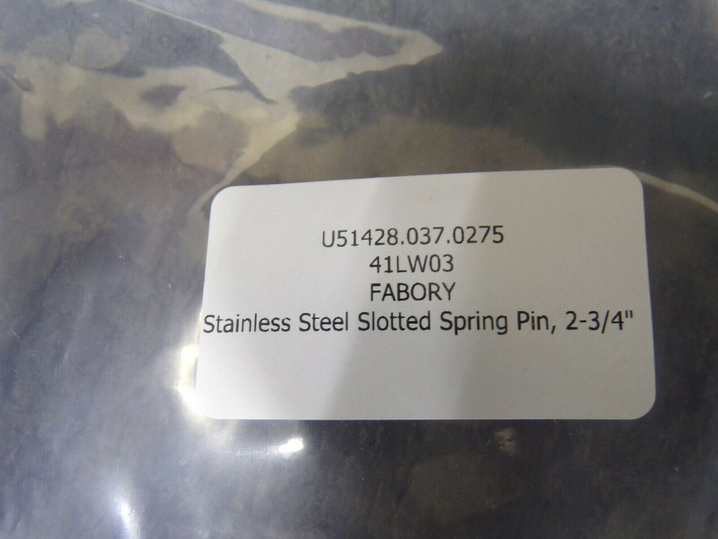 (10) FABORY Stainless Steel Slotted Spring Pin, 3/8" X 2-3/4" (183850730992-NBT33)