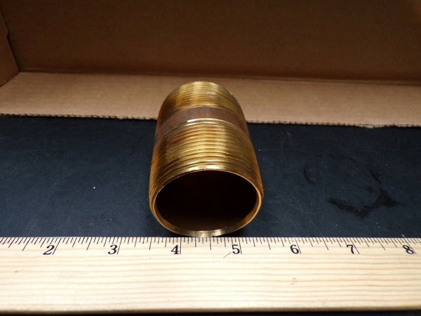 (25) Red Brass Pipe Nipple, 1-1/2