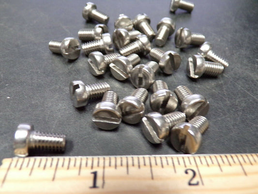 FABORY M6-1.00mm Machine Screw, A4 Stainless Steel, 10mm L, 6HY43, 25PK (183862235650-NBT30)
