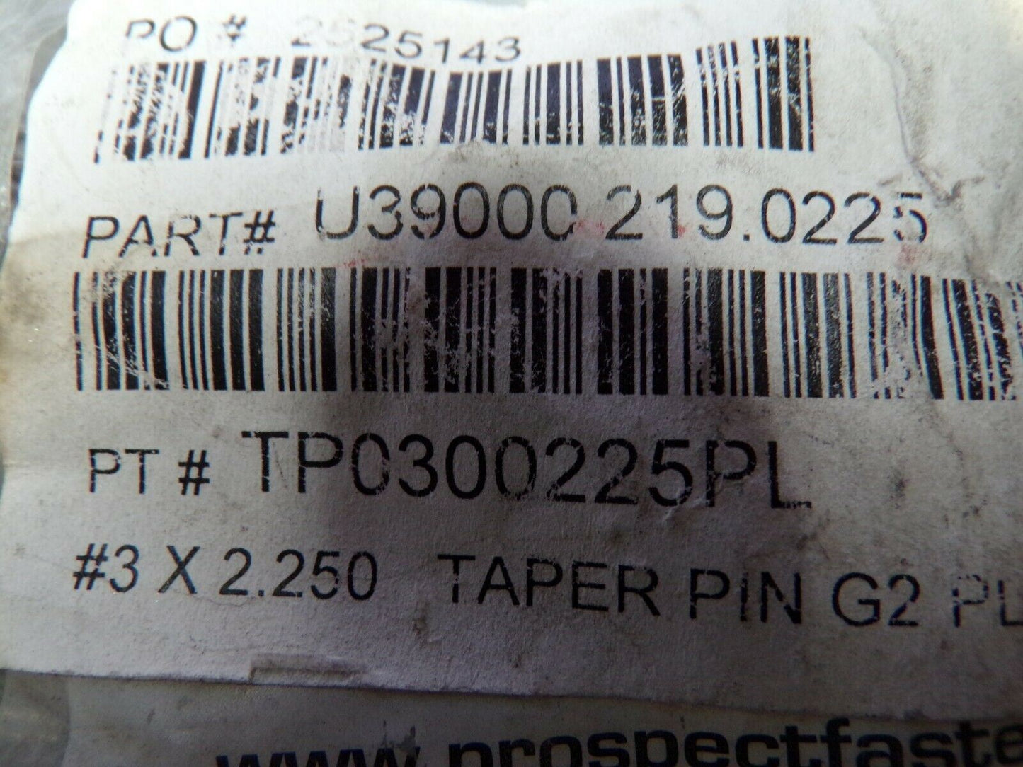 FABORY Taper Pin, Standard, Steel, #3 x 2-1/4, PK25, (183863254209-NBT30)