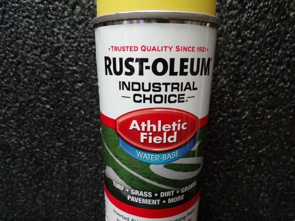 RUST-OLEUM 206045 Athletic Field Striping Paint,Yellow,17oz, 6 Cans (183934185044-K08)