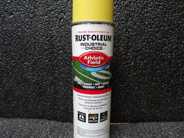 RUST-OLEUM 206045 Athletic Field Striping Paint,Yellow,17oz, 6 Cans (183934185044-K08)