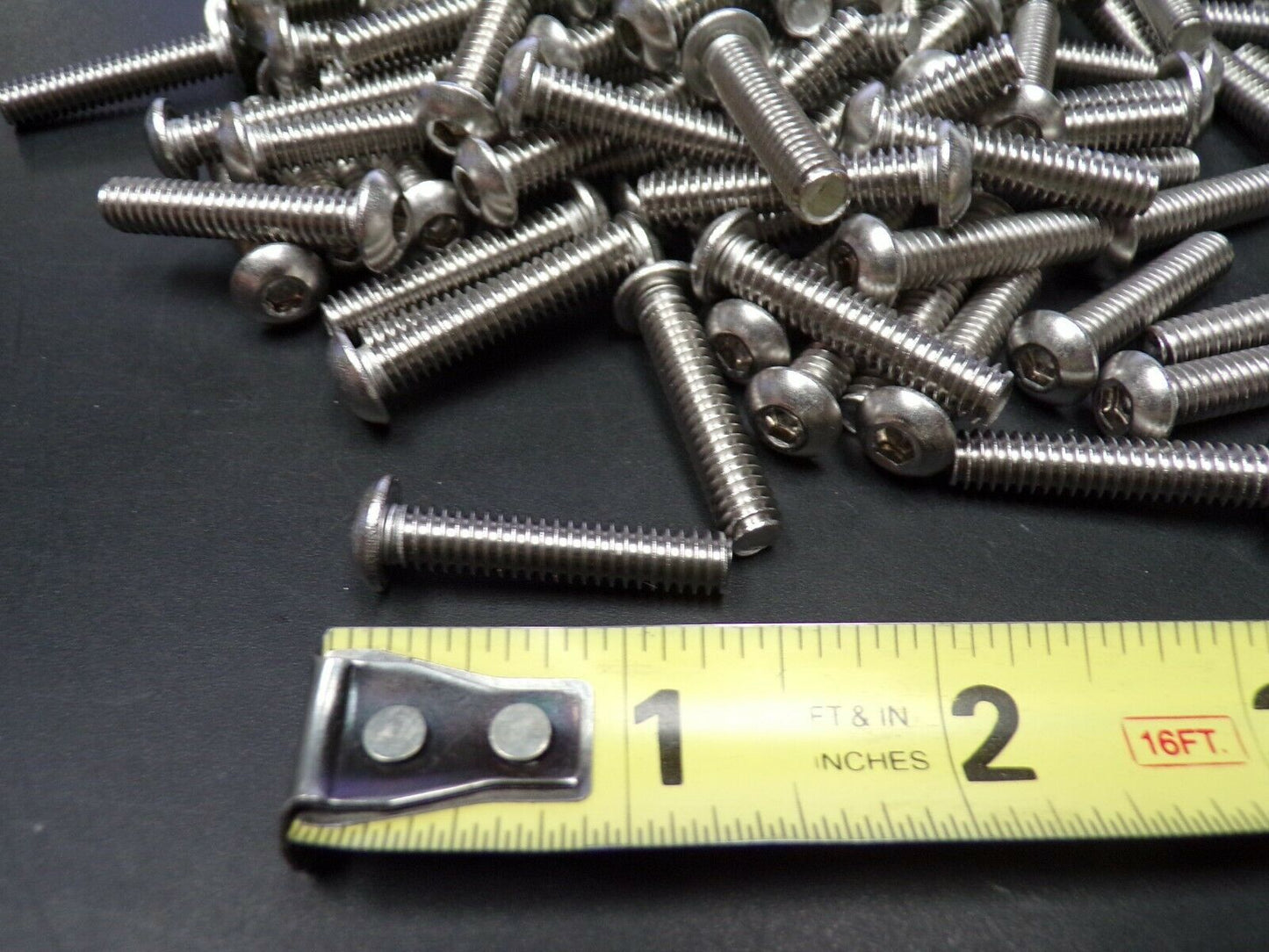 (100) 1/4-20 X 1-1/4 Button Head Socket Cap Screws, Allen Hex 18-8 SS (183939474922-NBT27)