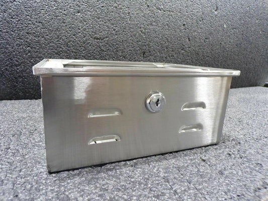 Universal Thermostat Guard Cover with keys, Stainless Steel, 2EWE9 (183952285763-WTA34)