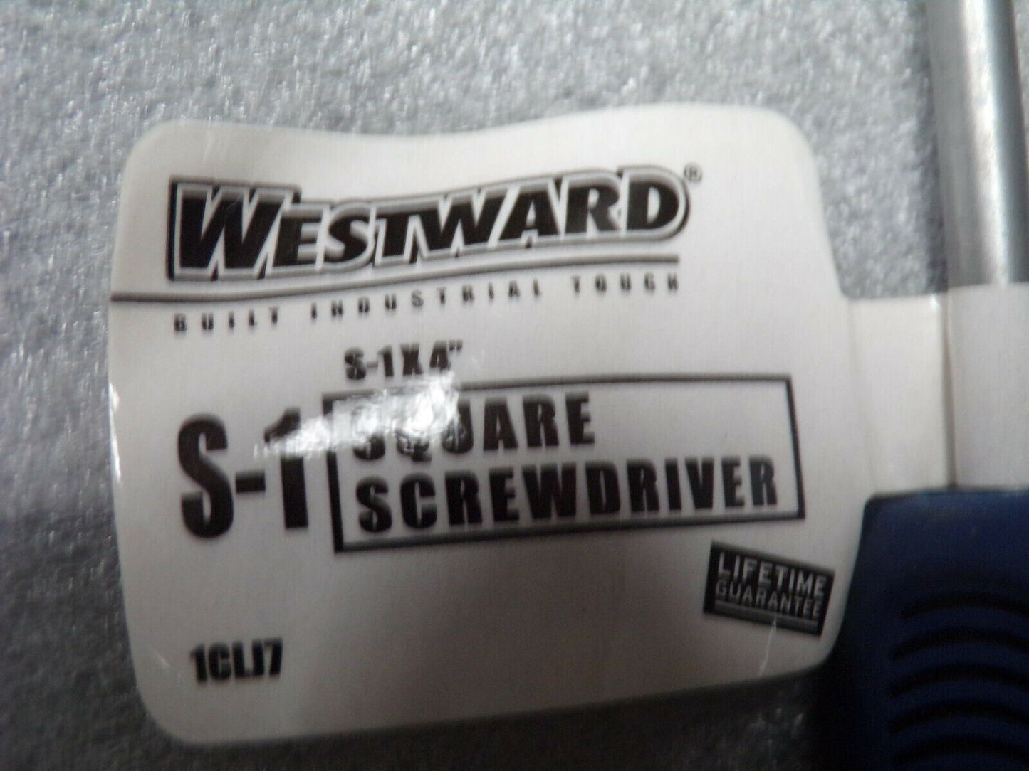 WESTWARD Steel Screwdriver with 4" Shank and #1 Square Drive, 1CLJ7 (183991660196-WTA03)