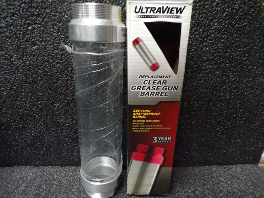 Plews Ultraview SILVER Grease Gun Barrel Replacement Alemite Lincoln Zee Line (184033510780-WTA03)
