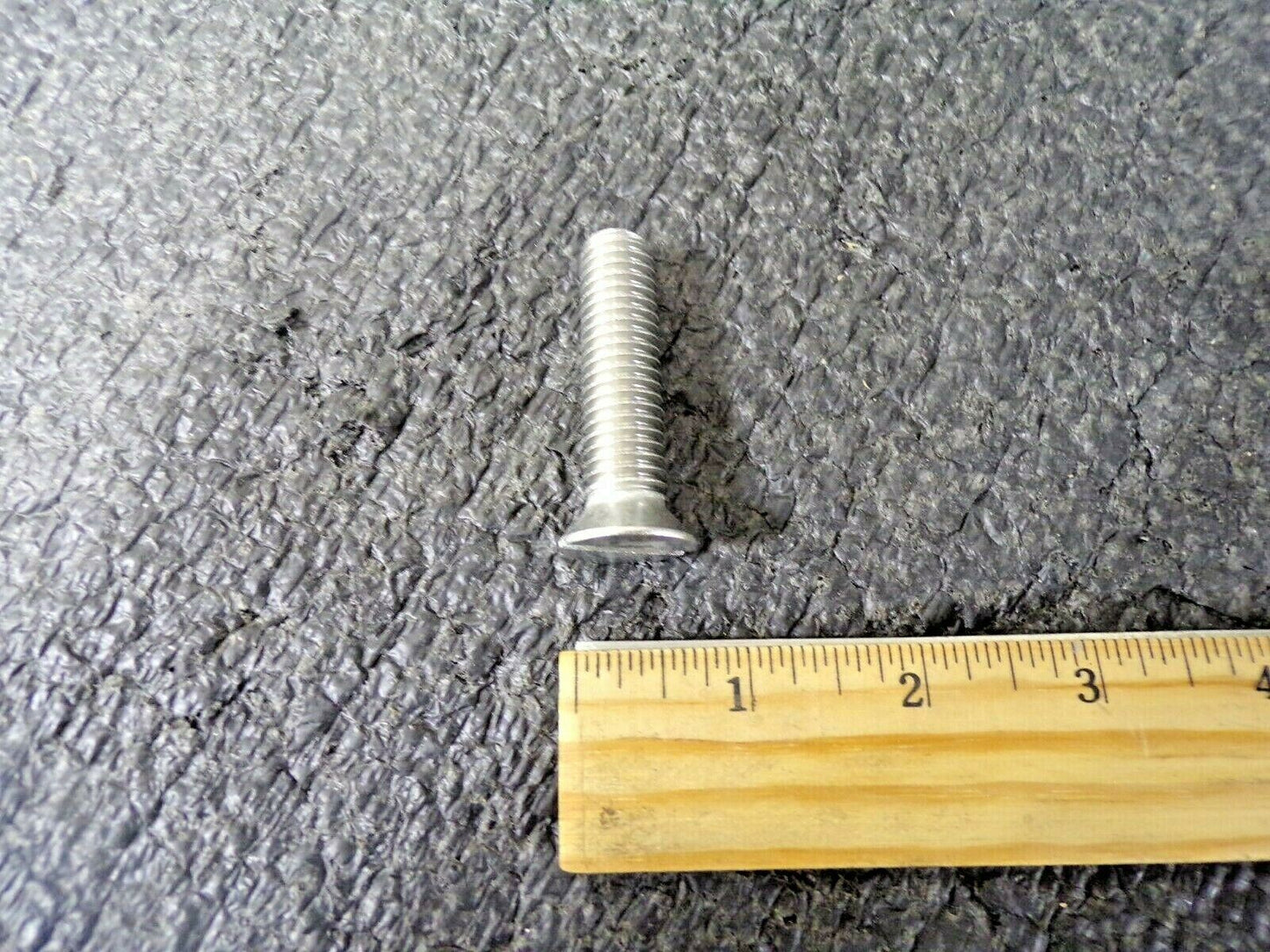FABORY 1/2"-13 Machine Screw, Flat, Slotted, 18-8 SS, Plain, 2" L.,10 PK., (184036597486-NBT57)