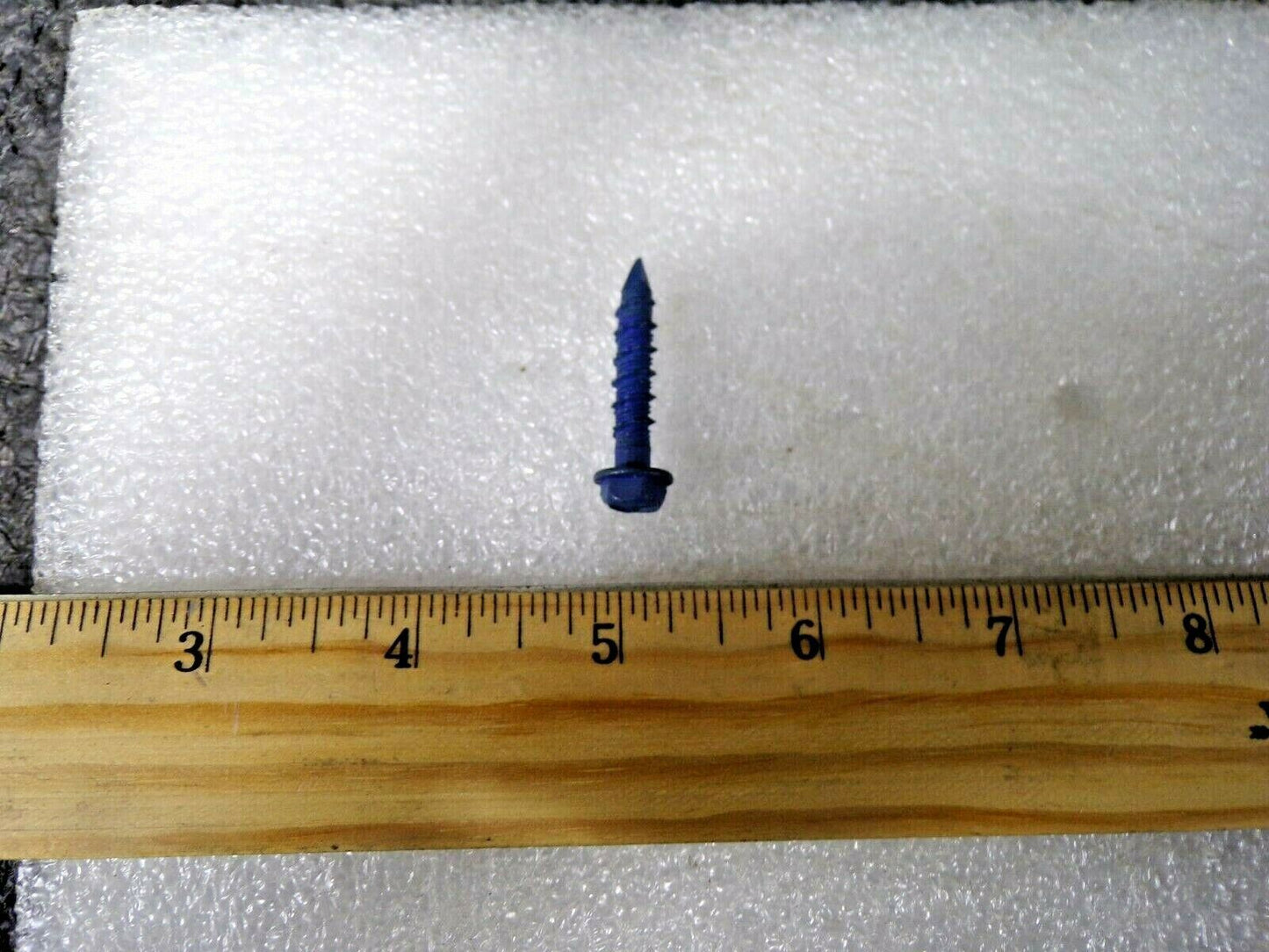 100, Hex Washer Slotted Concrete Screw, 1/4" Dia. x 1-1/4", Blue Climaseal, (184041314935-NBT41)